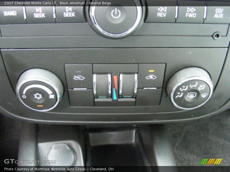 Black Amethyst / Neutral Beige 2007 Chevrolet Monte Carlo LT