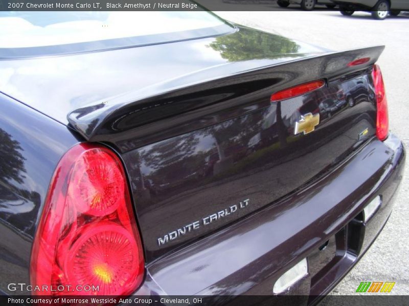Black Amethyst / Neutral Beige 2007 Chevrolet Monte Carlo LT