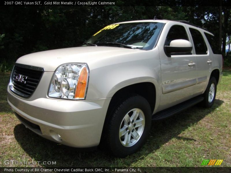 Gold Mist Metallic / Cocoa/Light Cashmere 2007 GMC Yukon SLT