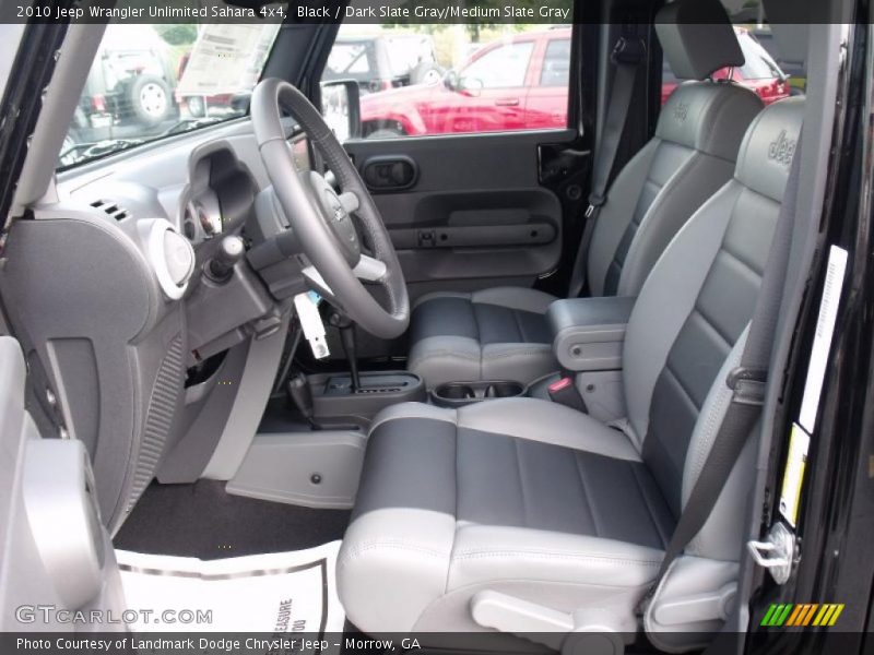Black / Dark Slate Gray/Medium Slate Gray 2010 Jeep Wrangler Unlimited Sahara 4x4