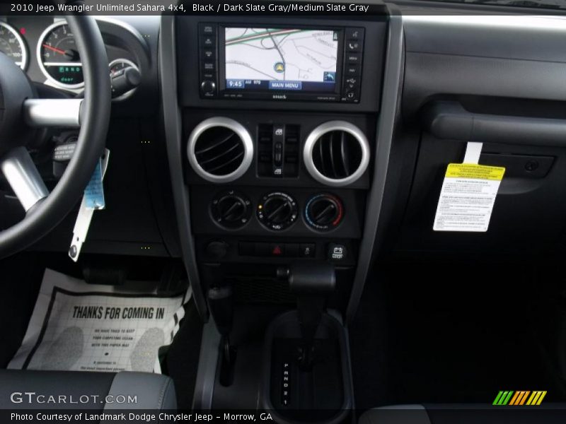 Black / Dark Slate Gray/Medium Slate Gray 2010 Jeep Wrangler Unlimited Sahara 4x4