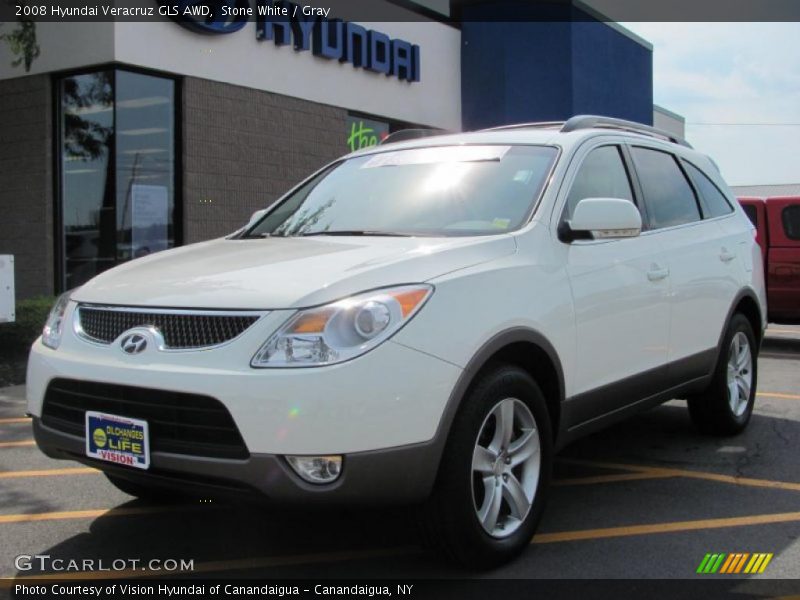 Stone White / Gray 2008 Hyundai Veracruz GLS AWD