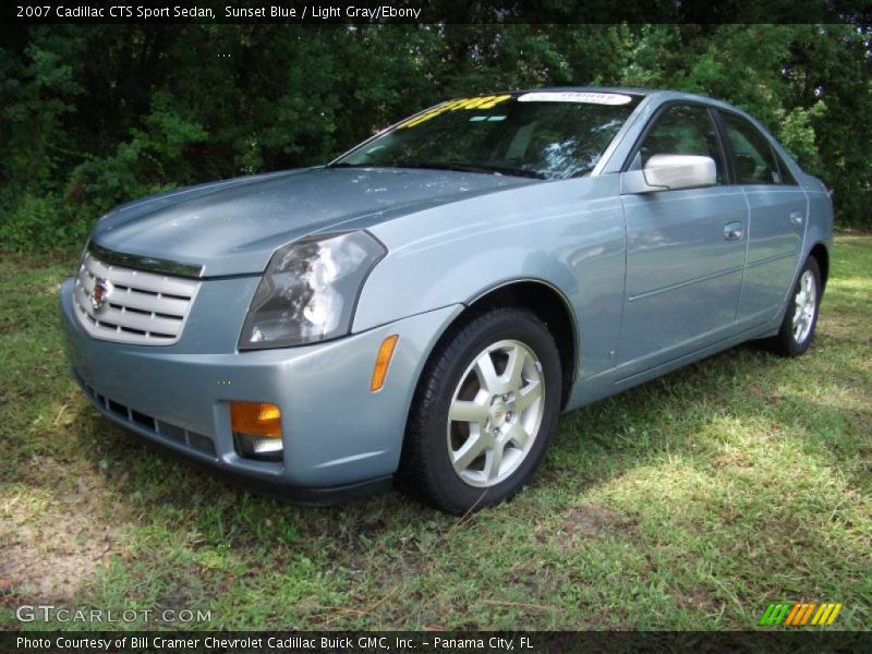 Sunset Blue / Light Gray/Ebony 2007 Cadillac CTS Sport Sedan