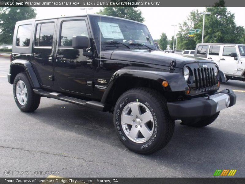 Black / Dark Slate Gray/Medium Slate Gray 2010 Jeep Wrangler Unlimited Sahara 4x4