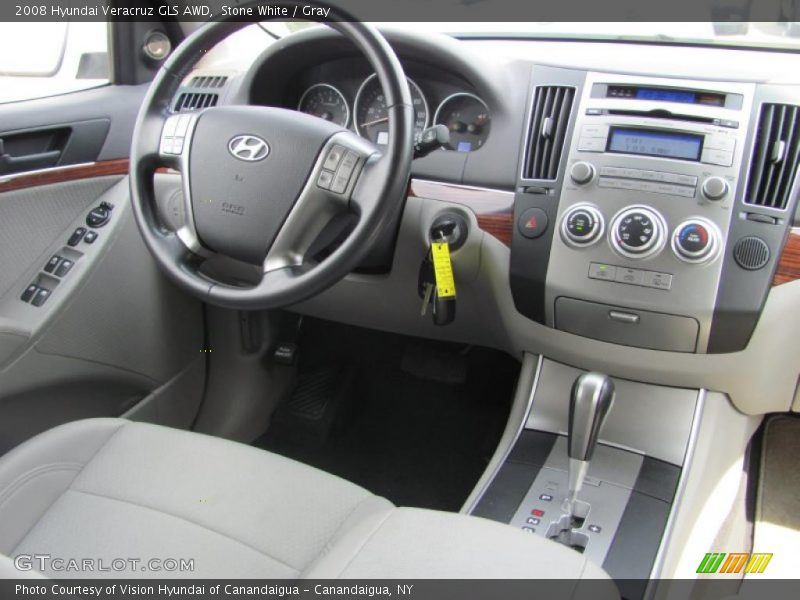 Stone White / Gray 2008 Hyundai Veracruz GLS AWD