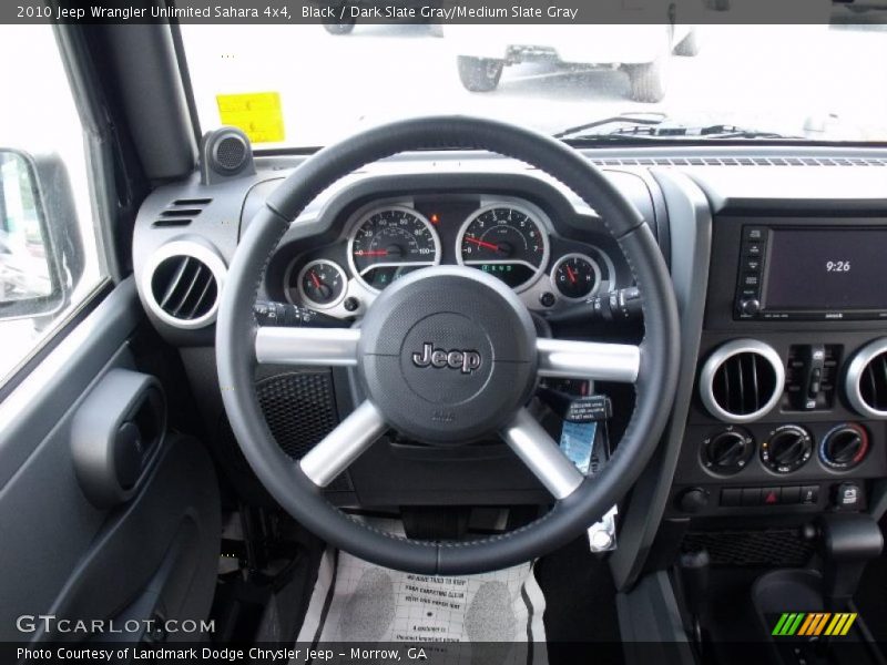 Black / Dark Slate Gray/Medium Slate Gray 2010 Jeep Wrangler Unlimited Sahara 4x4