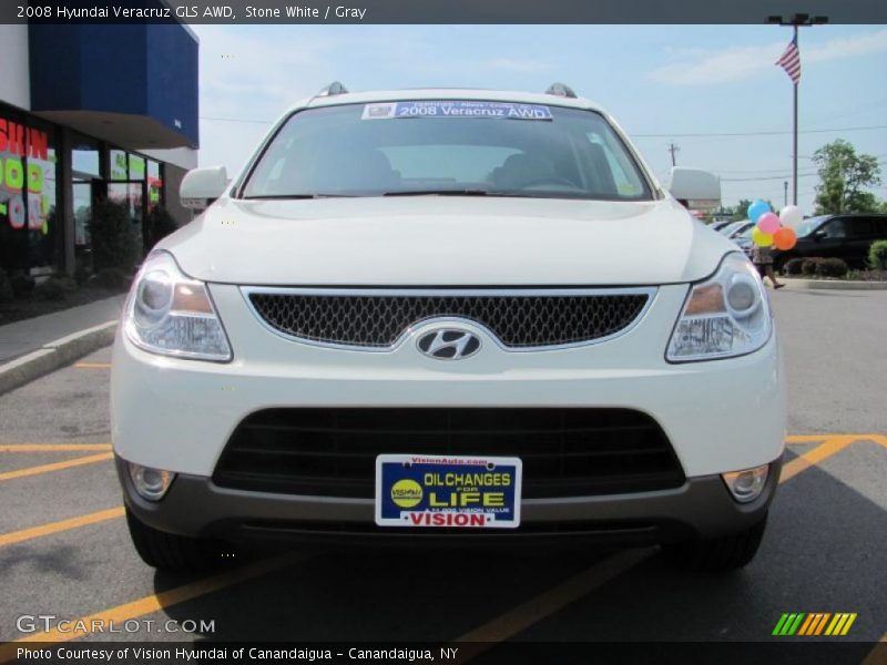 Stone White / Gray 2008 Hyundai Veracruz GLS AWD