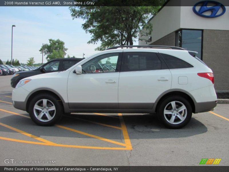 Stone White / Gray 2008 Hyundai Veracruz GLS AWD