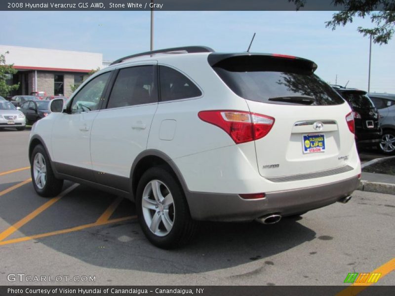 Stone White / Gray 2008 Hyundai Veracruz GLS AWD