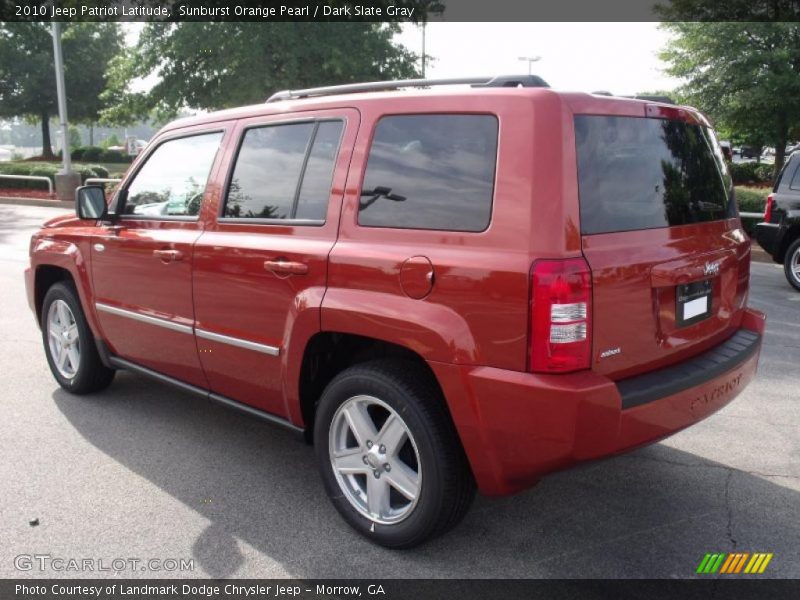 Sunburst Orange Pearl / Dark Slate Gray 2010 Jeep Patriot Latitude