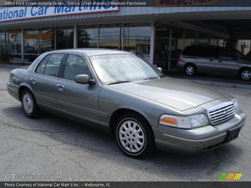 Spruce Green Metallic / Medium Parchment 2000 Ford Crown Victoria Sedan