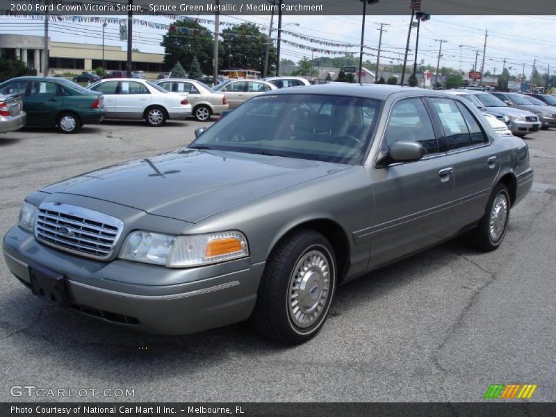 Spruce Green Metallic / Medium Parchment 2000 Ford Crown Victoria Sedan