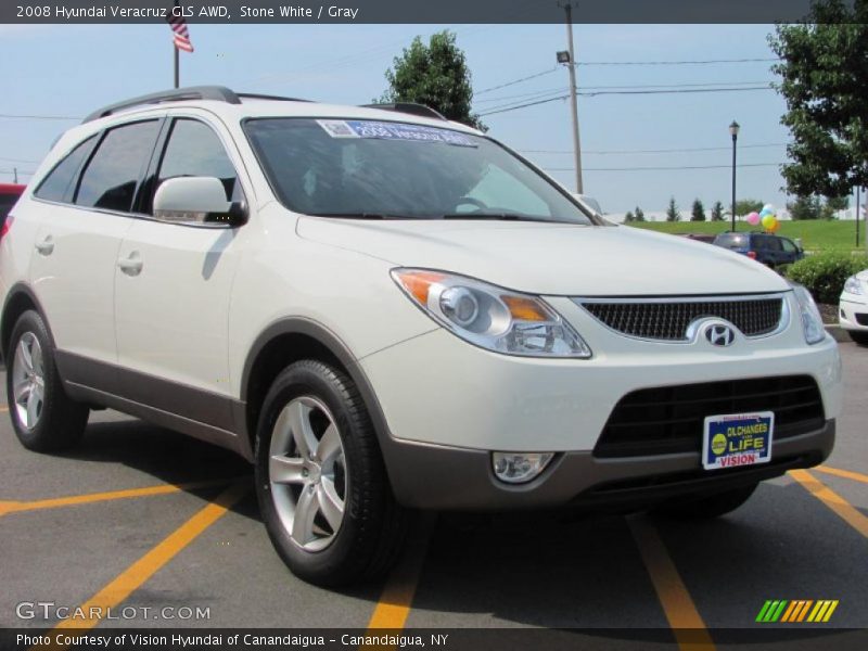Stone White / Gray 2008 Hyundai Veracruz GLS AWD