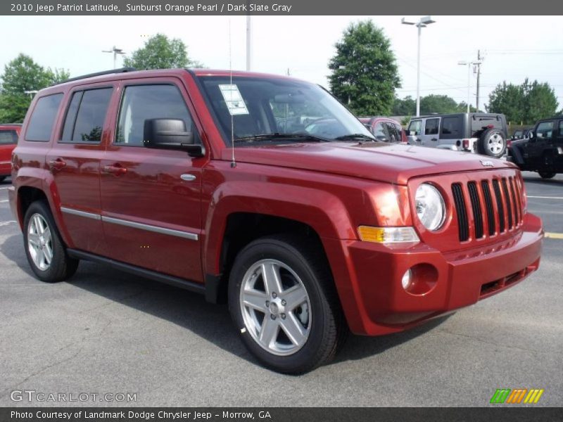 Sunburst Orange Pearl / Dark Slate Gray 2010 Jeep Patriot Latitude