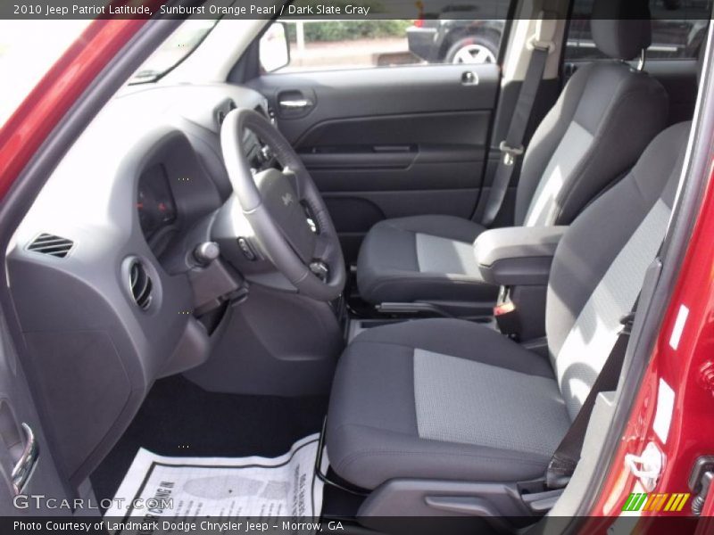 Sunburst Orange Pearl / Dark Slate Gray 2010 Jeep Patriot Latitude