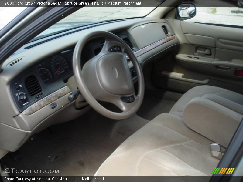Spruce Green Metallic / Medium Parchment 2000 Ford Crown Victoria Sedan