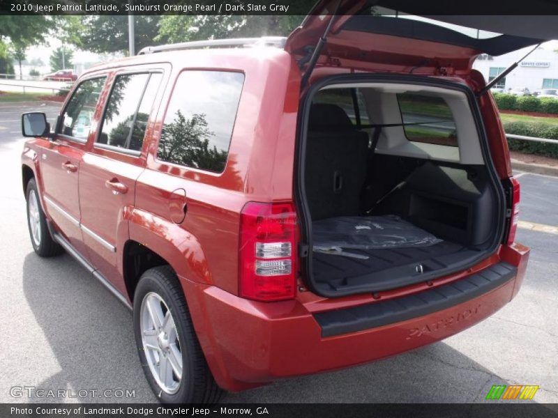 Sunburst Orange Pearl / Dark Slate Gray 2010 Jeep Patriot Latitude