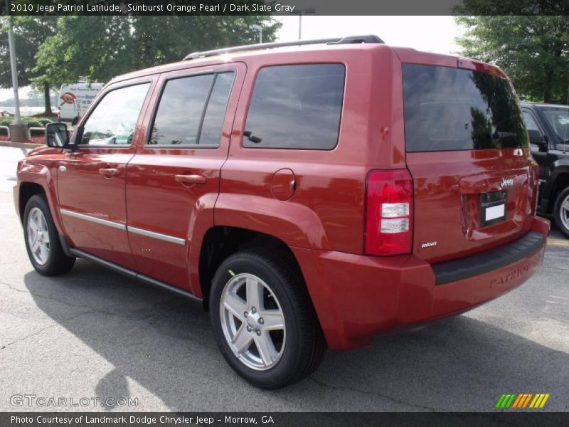 Sunburst Orange Pearl / Dark Slate Gray 2010 Jeep Patriot Latitude