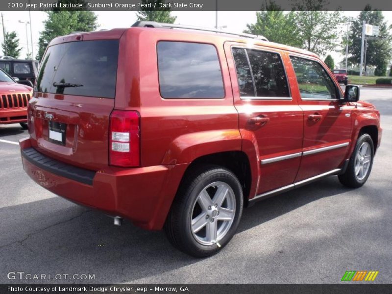 Sunburst Orange Pearl / Dark Slate Gray 2010 Jeep Patriot Latitude