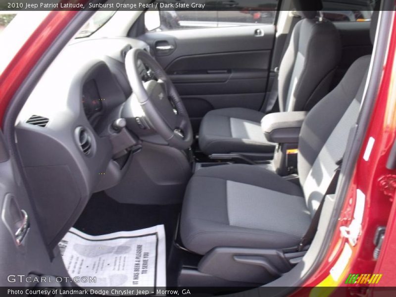 Sunburst Orange Pearl / Dark Slate Gray 2010 Jeep Patriot Latitude