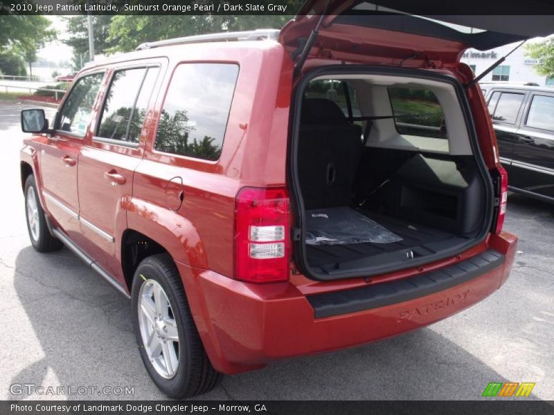Sunburst Orange Pearl / Dark Slate Gray 2010 Jeep Patriot Latitude