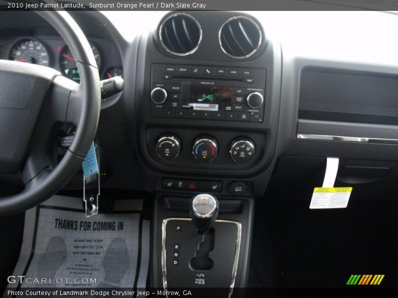 Sunburst Orange Pearl / Dark Slate Gray 2010 Jeep Patriot Latitude