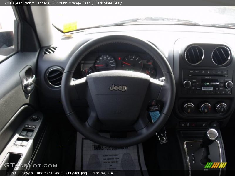 Sunburst Orange Pearl / Dark Slate Gray 2010 Jeep Patriot Latitude