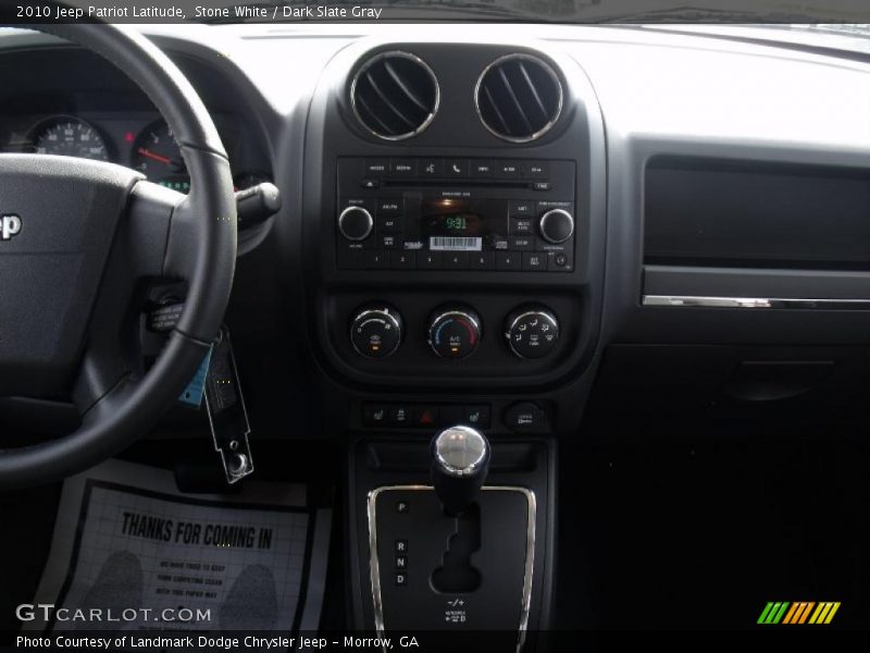 Stone White / Dark Slate Gray 2010 Jeep Patriot Latitude