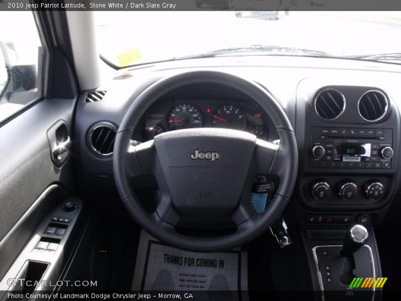 Stone White / Dark Slate Gray 2010 Jeep Patriot Latitude
