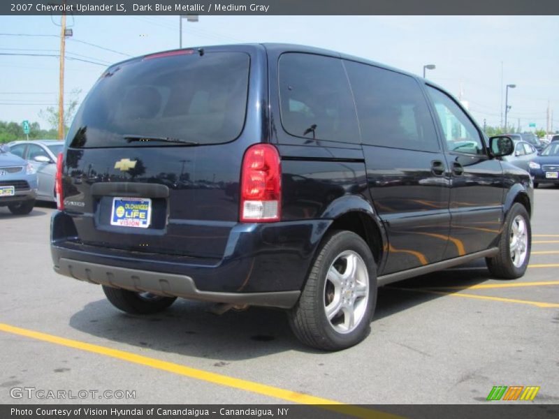 Dark Blue Metallic / Medium Gray 2007 Chevrolet Uplander LS