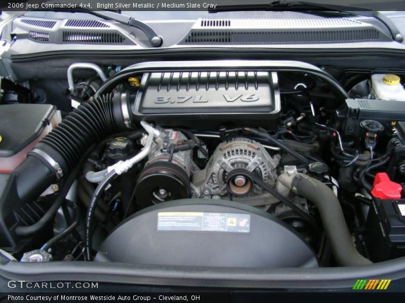 Bright Silver Metallic / Medium Slate Gray 2006 Jeep Commander 4x4