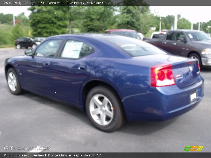 Deep Water Blue Pearl / Dark Slate Gray 2010 Dodge Charger 3.5L