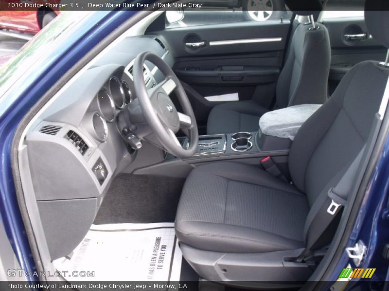 Deep Water Blue Pearl / Dark Slate Gray 2010 Dodge Charger 3.5L