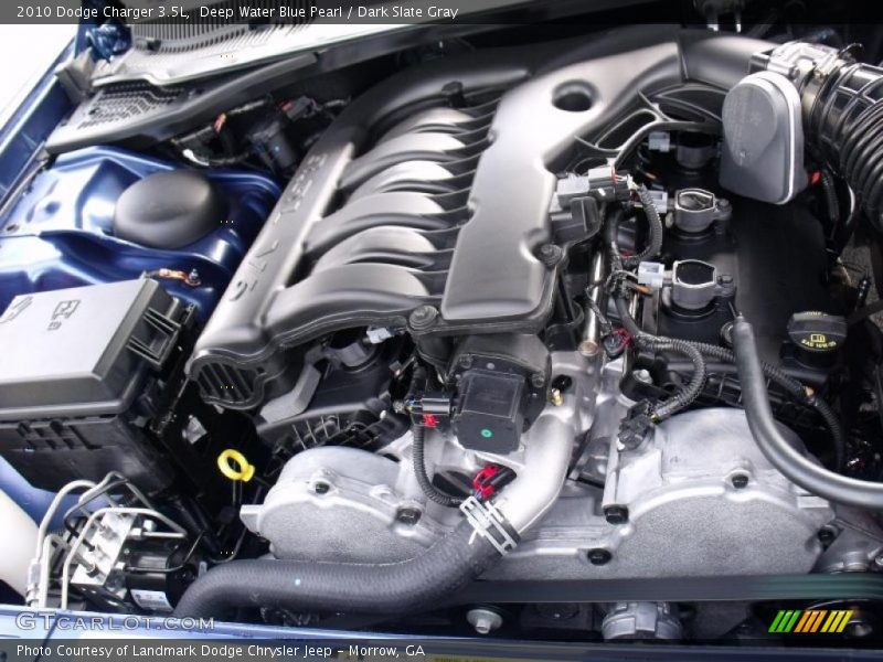 Deep Water Blue Pearl / Dark Slate Gray 2010 Dodge Charger 3.5L