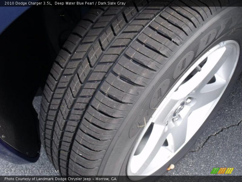 Deep Water Blue Pearl / Dark Slate Gray 2010 Dodge Charger 3.5L