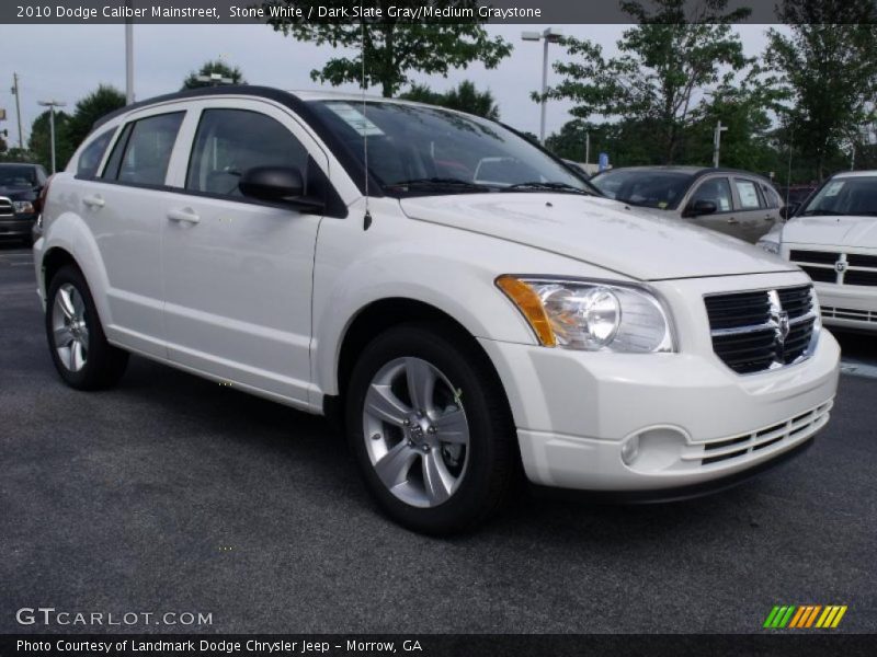 Stone White / Dark Slate Gray/Medium Graystone 2010 Dodge Caliber Mainstreet