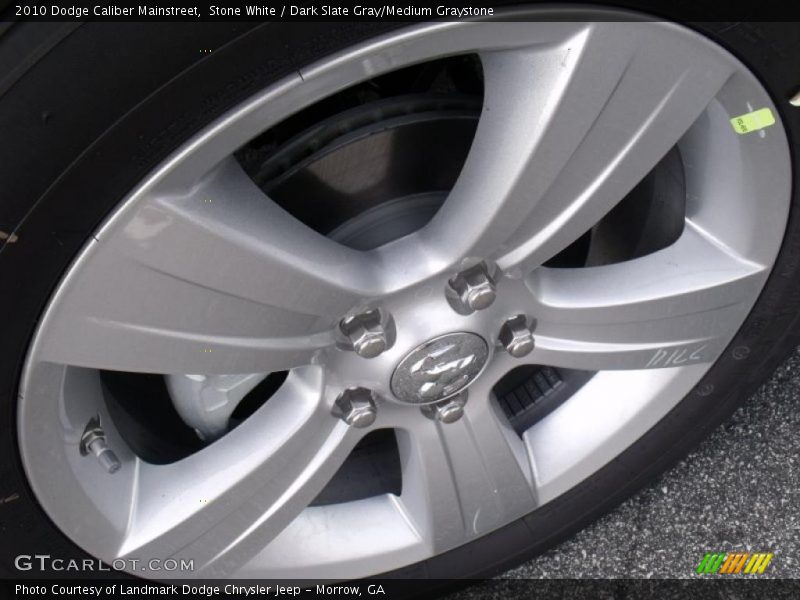 Stone White / Dark Slate Gray/Medium Graystone 2010 Dodge Caliber Mainstreet