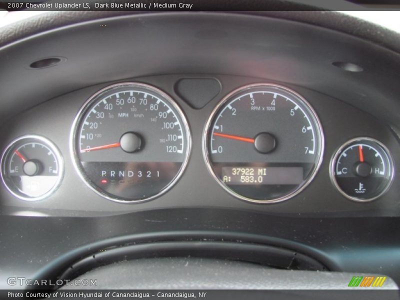 Dark Blue Metallic / Medium Gray 2007 Chevrolet Uplander LS