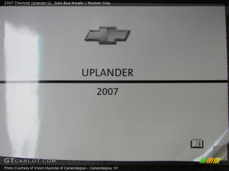Dark Blue Metallic / Medium Gray 2007 Chevrolet Uplander LS
