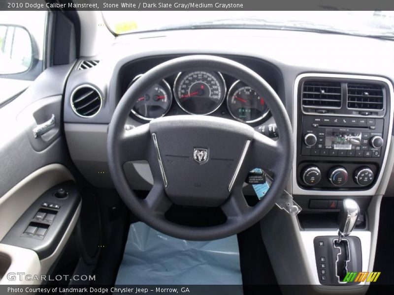 Stone White / Dark Slate Gray/Medium Graystone 2010 Dodge Caliber Mainstreet