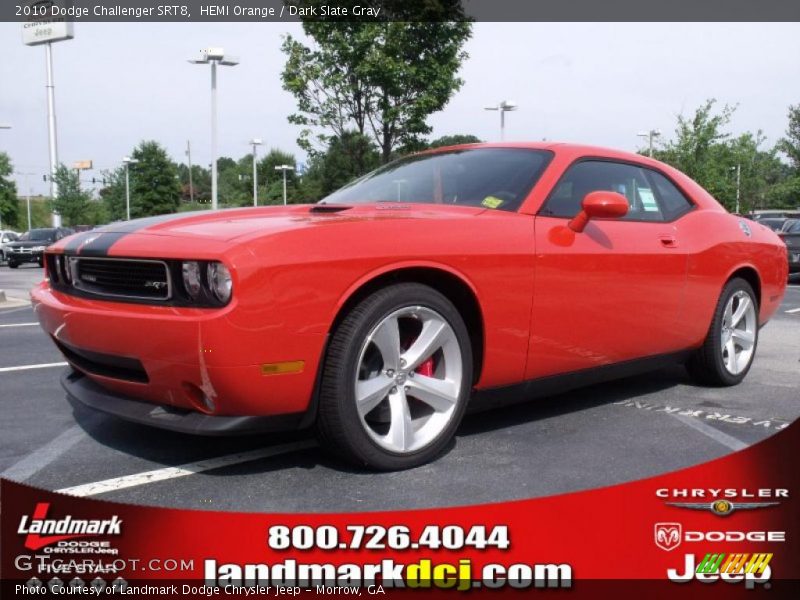 HEMI Orange / Dark Slate Gray 2010 Dodge Challenger SRT8