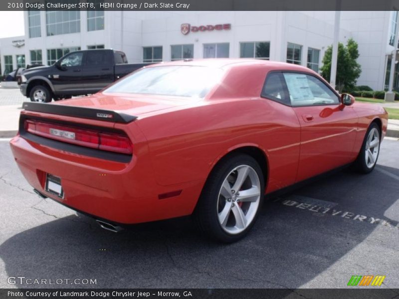 HEMI Orange / Dark Slate Gray 2010 Dodge Challenger SRT8
