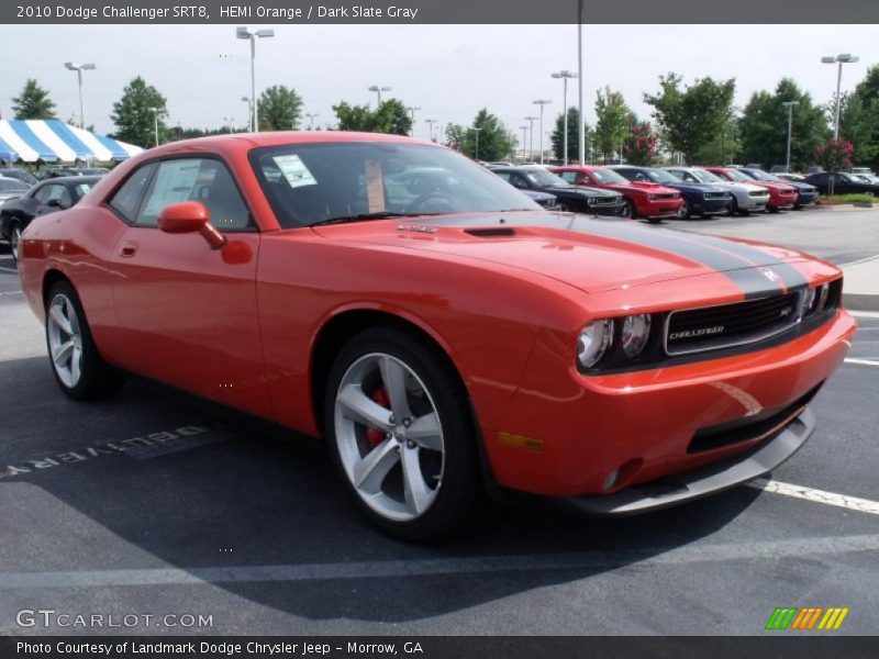 HEMI Orange / Dark Slate Gray 2010 Dodge Challenger SRT8