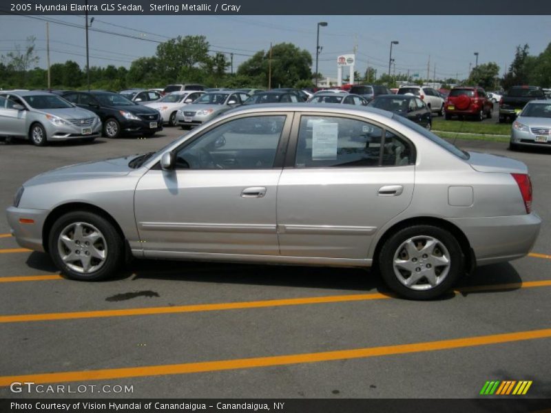 Sterling Metallic / Gray 2005 Hyundai Elantra GLS Sedan