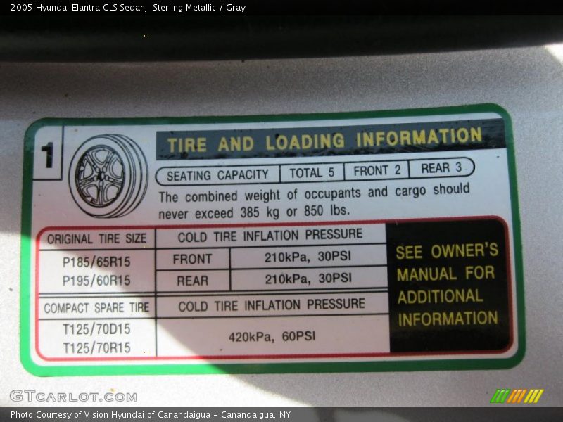 Sterling Metallic / Gray 2005 Hyundai Elantra GLS Sedan