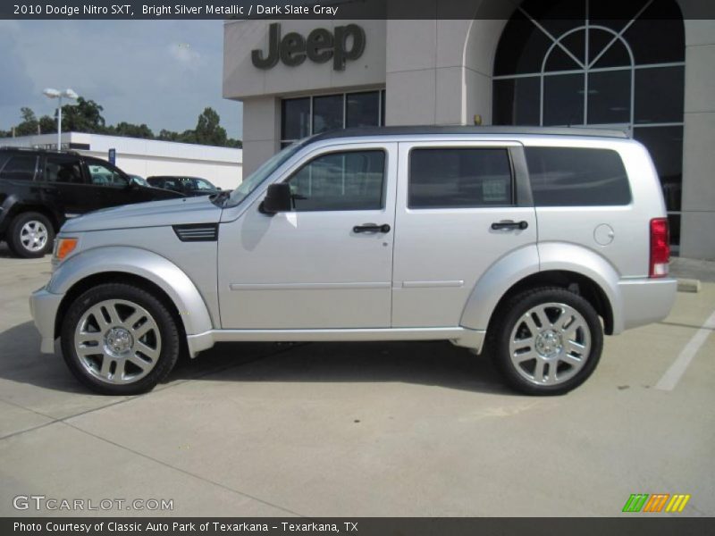 Bright Silver Metallic / Dark Slate Gray 2010 Dodge Nitro SXT