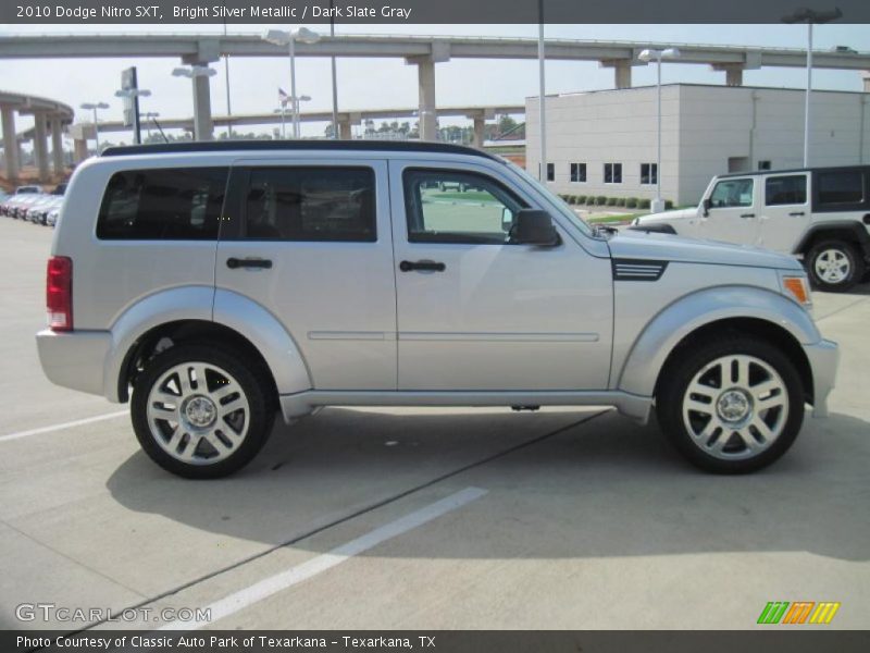 Bright Silver Metallic / Dark Slate Gray 2010 Dodge Nitro SXT