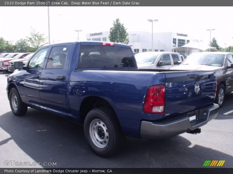 Deep Water Blue Pearl / Dark Slate Gray 2010 Dodge Ram 1500 ST Crew Cab