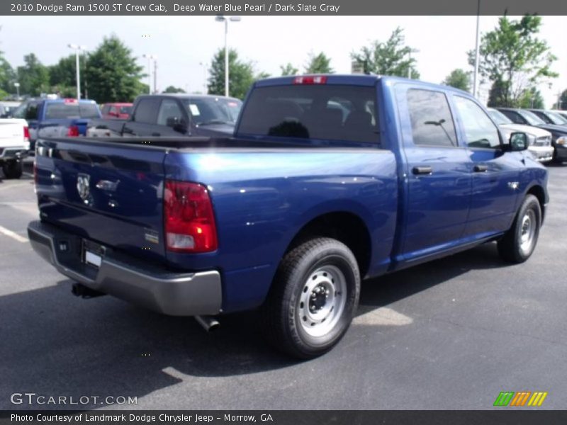 Deep Water Blue Pearl / Dark Slate Gray 2010 Dodge Ram 1500 ST Crew Cab