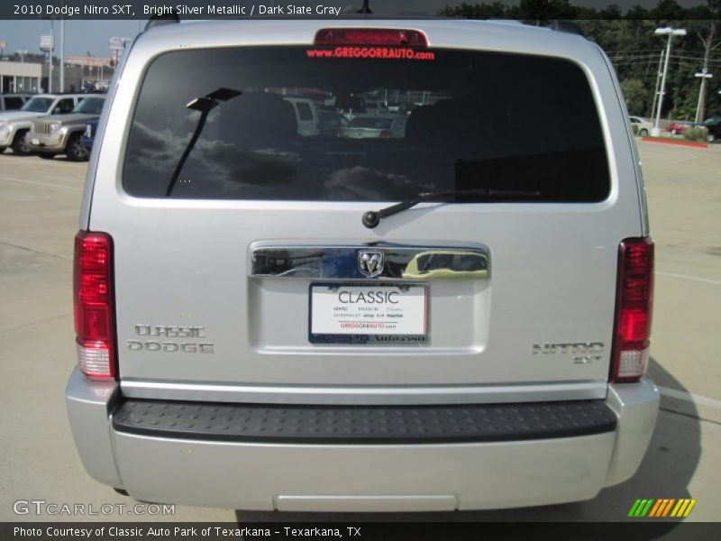 Bright Silver Metallic / Dark Slate Gray 2010 Dodge Nitro SXT